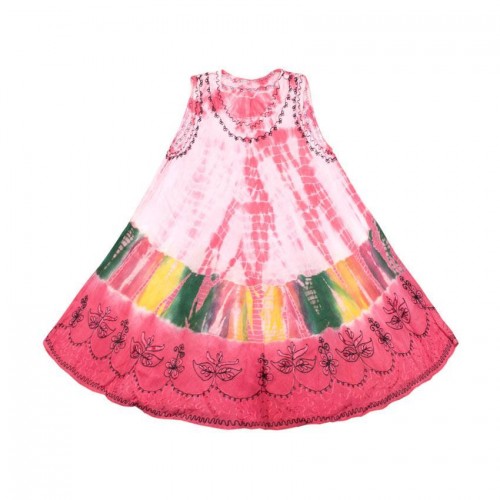 Сукня Літня Karma Віскоза Вишивка Вільний розмір Відтінки Рожевого (24140) в інтернет супермаркеті PbayMarket!