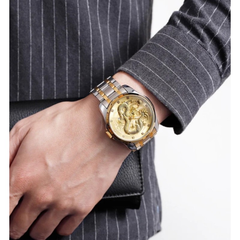 Чоловічий наручний годинник Skmei 9193 Дракон