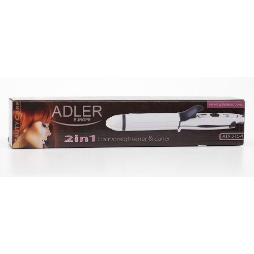 Щипці плойка для волосся 2 в 1 Adler AD 2104 ceramic 50 Вт Щипці плойка для волосся 2 в 1 Adler AD 2104 ceramic 50 Вт