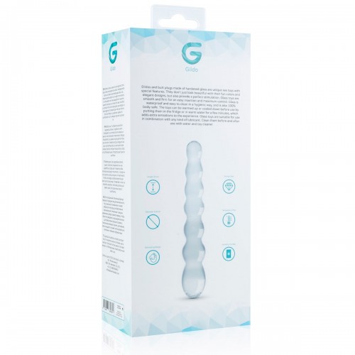 Скляний дилдо у вигляді намистин Gildo Glass Dildo No. 19 в інтернет супермаркеті PbayMarket!