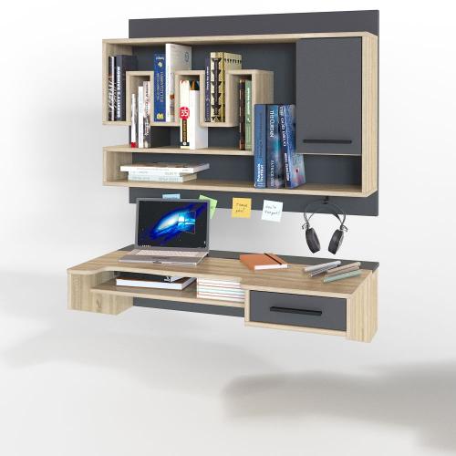 Комп'ютерний стіл Тиса Мебель Тіса Стиль-11 Сонома Графіт 260x500x1050 мм Комп'ютерний стіл Тиса Мебель Тіса Стиль-11 Сонома Графіт 260x500x1050 мм