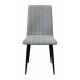 Стілець Max's furniture Брайтон 02 Чорний/Світло-сірий