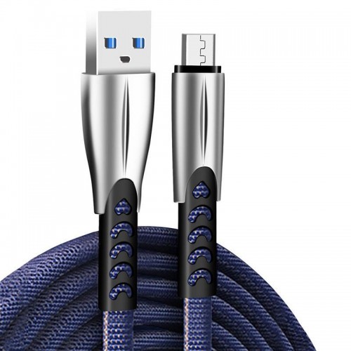 Кабель ColorWay USB-microUSB, 2.4А, 1м, Blue (CW-CBUM011-BL) в інтернет супермаркеті PbayMarket!