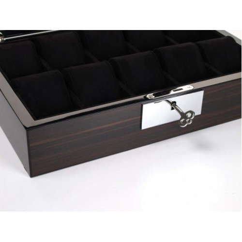 Шкатулка для зберігання годинників Salvadore WB/2386/10.EB 31,5х21х8,5 см Коричнево-чорний Шкатулка для зберігання годинників Salvadore WB/2386/10.EB 31,5х21х8,5 см Коричнево-чорний