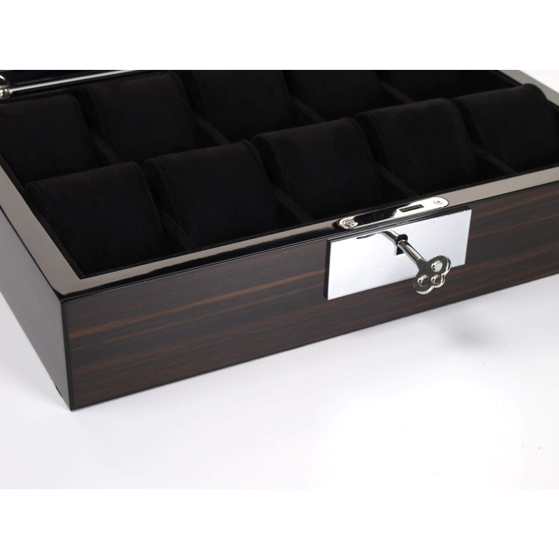 Шкатулка для зберігання годинників Salvadore WB/2386/10.EB 31,5х21х8,5 см Коричнево-чорний