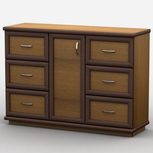 Комод Тиса Мебель АКМ-52 2 Лісовий горіх 60x90x140 см Комод Тиса Мебель АКМ-52 2 Лісовий горіх 60x90x140 см