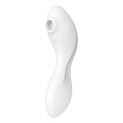 Вакуумний смарт-стимулятор із вібрацією Satisfyer Curvy Trinity 5 (White), керування зі смартфона в інтернет супермаркеті PbayMarket!