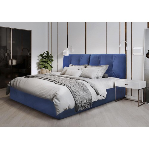 Ліжко BNB Gold Premium 120 х 190 см Simple З додатковою металевою цільнозварною рамою Синій