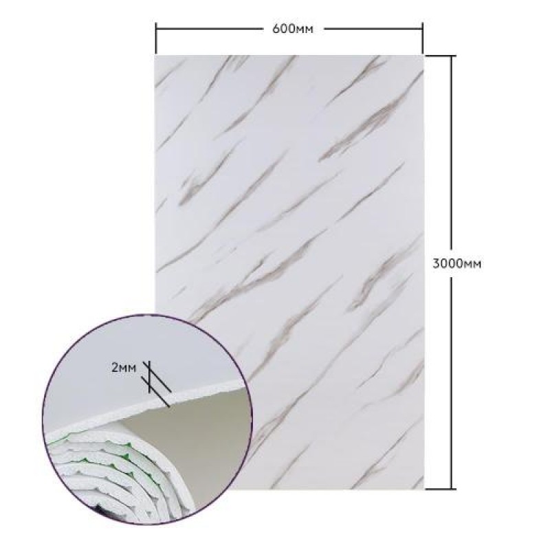 Самоклеюча стінова PET плитка в рулоні 600*3000*2mm SW-00001691 Sticker Wall