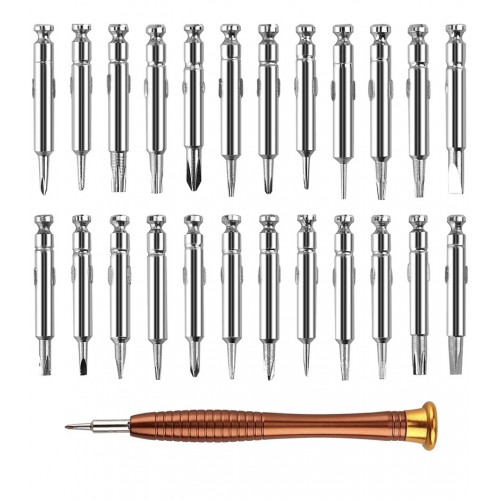 Набір майстра - викрутка з прецизійними насадками в чохлі Portable Tool 25pcs - 6025 Набір майстра - викрутка з прецизійними насадками в чохлі Portable Tool 25pcs - 6025