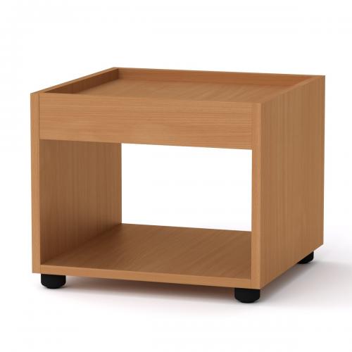 Стіл журнальний МГ-6 тумба-1 Компаніт Бук (42х42х35 см) Стіл журнальний МГ-6 тумба-1 Компаніт Бук (42х42х35 см)