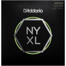 Струни для бас-гітари D'Addario NYXL45105 Long Scale Light Top Medium Bottom Electric Bass 4 Strings 45/105