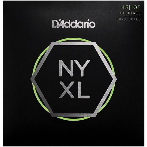 Струни для бас-гітари D'Addario NYXL45105 Long Scale Light Top Medium Bottom Electric Bass 4 Strings 45/105 Струни для бас-гітари D'Addario NYXL45105 Long Scale Light Top Medium Bottom Electric Bass 4 Strings 45/105