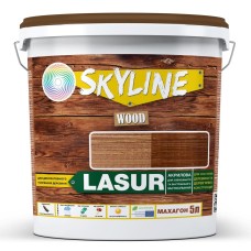 Лазур Skyline Lasur Wood декоративно-захисна для обробки дерева Махагон 5 л