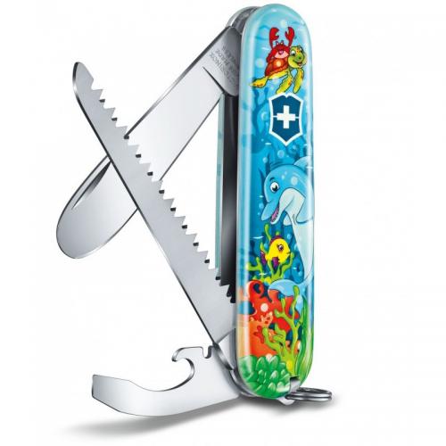 Набір дитячий подарунковий Victorinox My First Children Set Dolphin ніж 84 мм/9 функцій (0.2373.E1) Набір дитячий подарунковий Victorinox My First Children Set Dolphin ніж 84 мм/9 функцій (0.2373.E1)