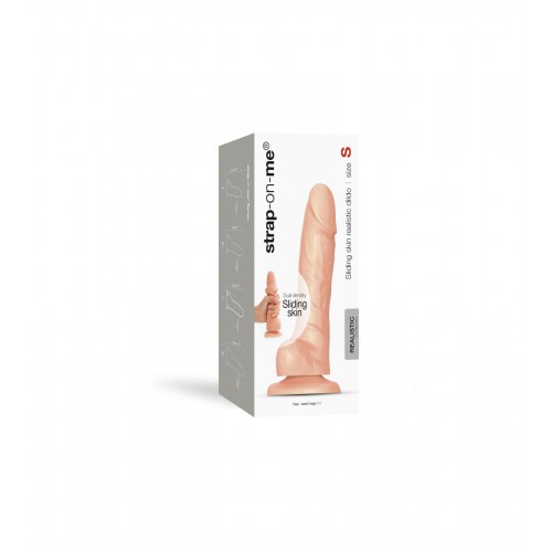 Реалістичний фалоімітатор Strap-On-Me Sliding Skin Realistic Dildo Vanille - S, ефект рухливої шкіри в інтернет супермаркеті PbayMarket!