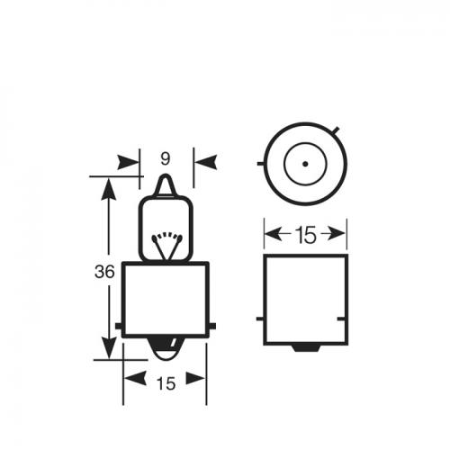 Автолампа ук. RING 795 12v 50w BA15S Halogen в інтернет супермаркеті PbayMarket!