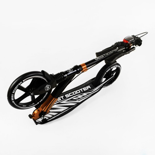 Двоколісний складаний самокат Best Scooter 100 кг Black and white (113217) Двоколісний складаний самокат Best Scooter 100 кг Black and white (113217)