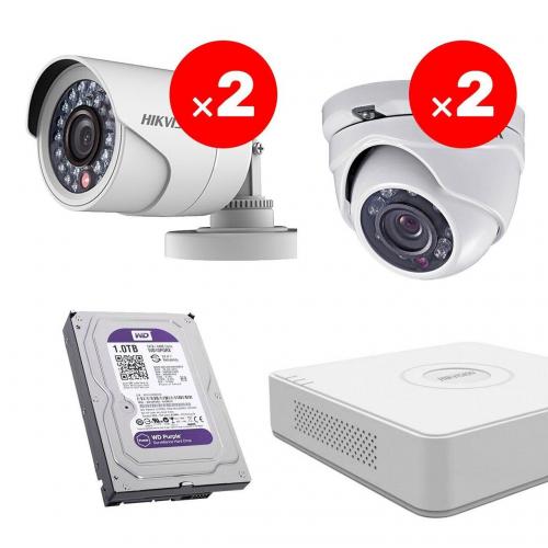 Комплект відеоспостереження Hikvision Mix-1-4 Комплект відеоспостереження Hikvision Mix-1-4