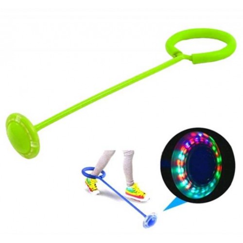 Скакалка, що світиться на одну ногу з LED підсвіткою Зелена (2290038G) Скакалка, що світиться на одну ногу з LED підсвіткою Зелена (2290038G)