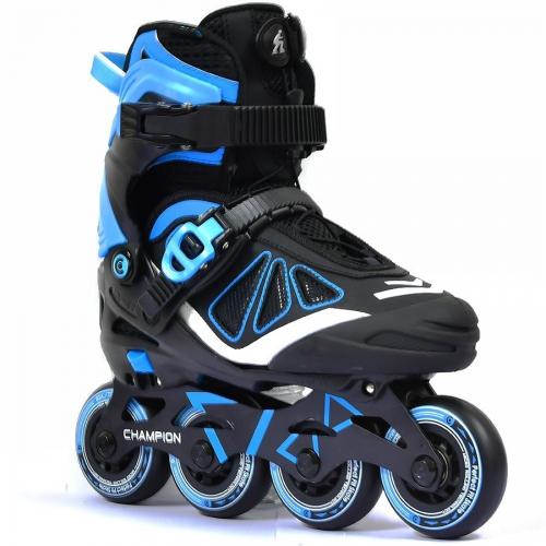 Ролики дитячі Micro Champion 37-40 Чорний-Синій Ролики дитячі Micro Champion 37-40 Чорний-Синій