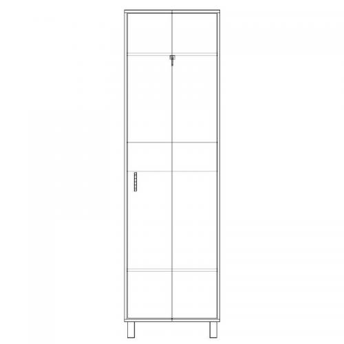 Шафа-Пенал Тиса Мебель ШС-611 Дуб сонома 205x35x60 см Шафа-Пенал Тиса Мебель ШС-611 Дуб сонома 205x35x60 см