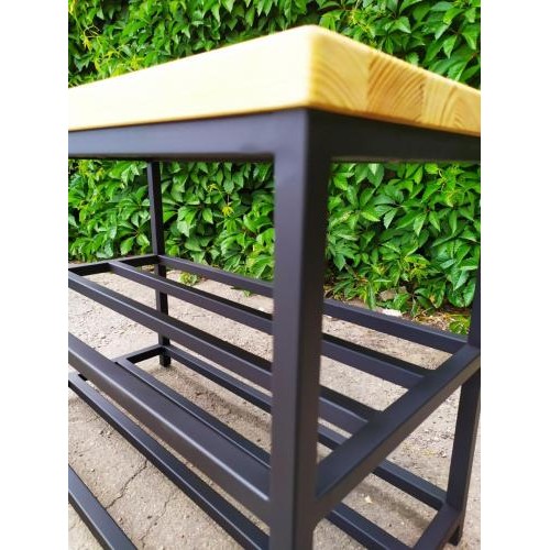 Банкетка GoodsMetall у стилі Лофт 800х500х350 мм Бадді Банкетка GoodsMetall у стилі Лофт 800х500х350 мм Бадді