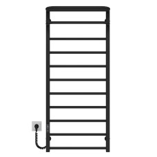 Рушникосушарка електрична Lux Hotel П11 400х1200 Deffi Чорний JD04 (A.LH.120.40.11.E.B.L.2)