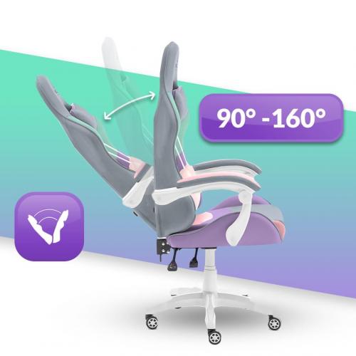 Комп'ютерне крісло Hell's Rainbow Violet-Mint