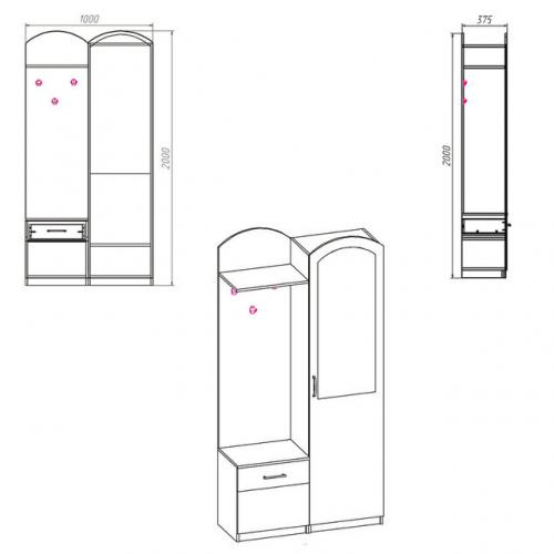 Передпокій Лідія Компанит Яблуня