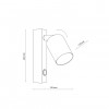 Бра TK Lighting Top 11x14.5 см Чорний (TK4872)