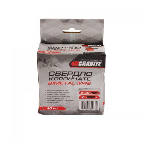 Свердло корончате GRANITE біметалічний HSS M42 102 мм 6-09-102 Свердло корончате GRANITE біметалічний HSS M42 102 мм 6-09-102