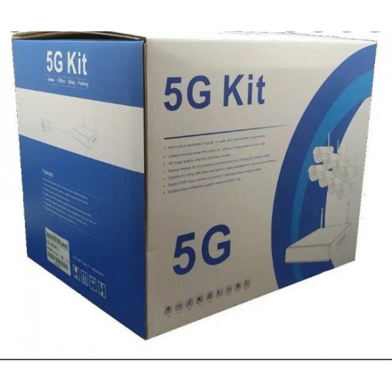 Комплект відеоспостереження D600В бездротовий 5G OPT-TOP Kit 720P WIFI на 8 камер (1756375398)
