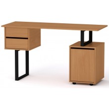 Стіл письмовий Лофт-4 Компаніт Бук (130х50х72,8 см)