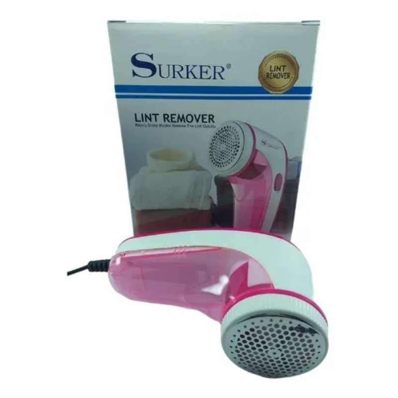 Машинка для видалення катишків Surker Sk-681 з USB-шнуром 3 Вт Рожевий/Білий