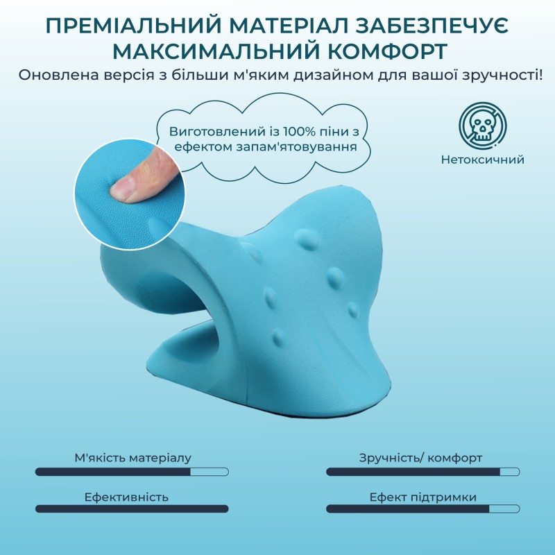 Масажна подушка для шиї та спини Massage Pillow (Релаксатор) PU