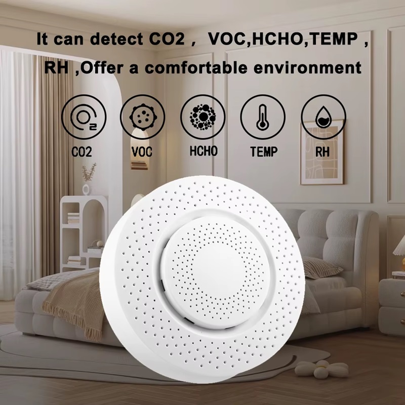 Wifi датчик аналізатор якості повітря за 5 параметрами Smart air box 01-Z, Tuya smart life app