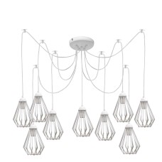 Люстра-павук на дев'ять плафонів MSK Electric Silvia NL 05371-9 W