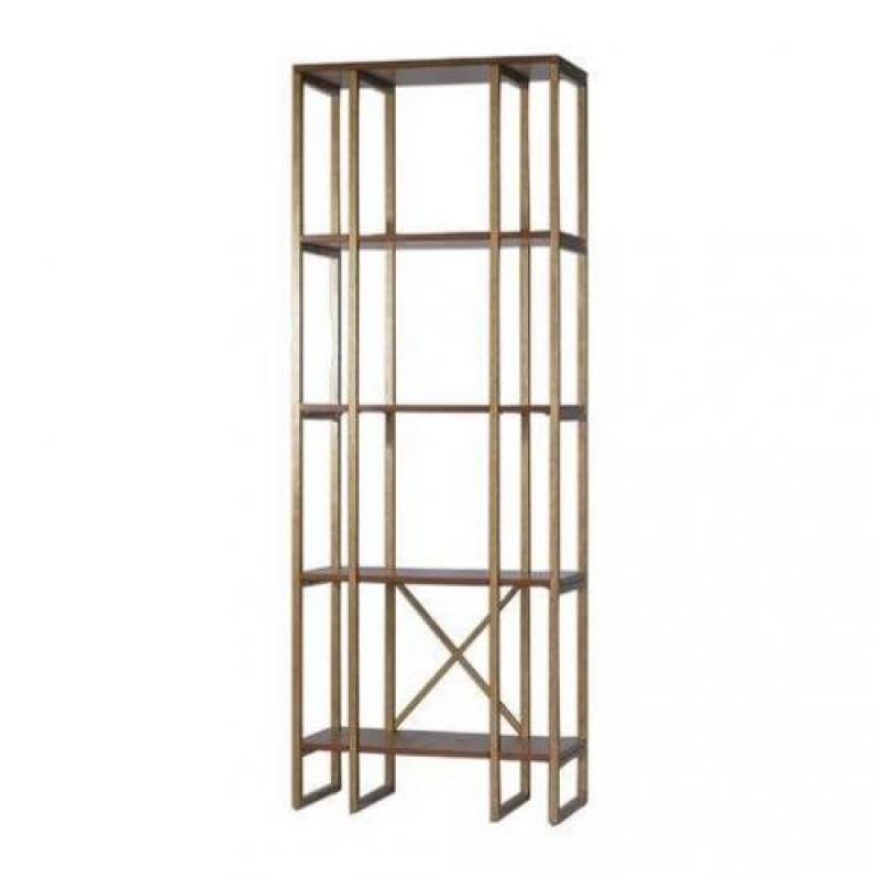 Стелаж для зберігання в стилі Loft NS-1881 2180x800x350 мм Коричневый
