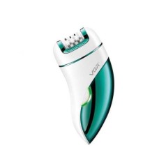 Жіночий акумуляторний епілятор з триммером та пемзою VGR V-731 3в1 Green