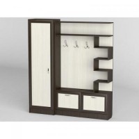 Передпокій Тиса Мебель-24 Венге Молочний 204.5x35x170 см Передпокій Тиса Мебель-24 Венге Молочний 204.5x35x170 см