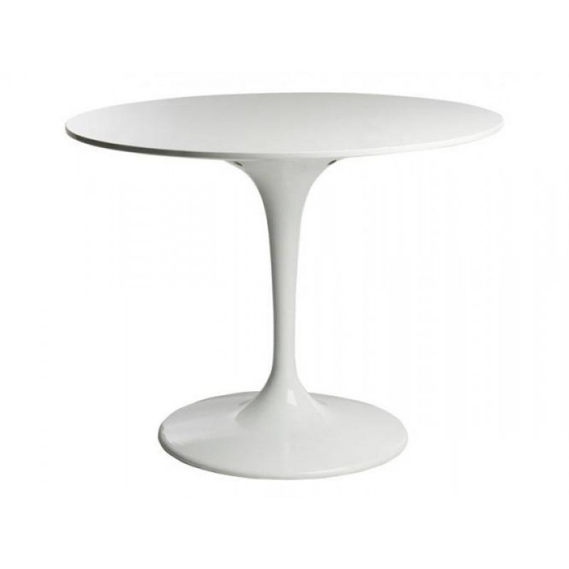 Стіл дизайнерський обідній SDM Тюльпан М дерево 60 см Білий (91696)