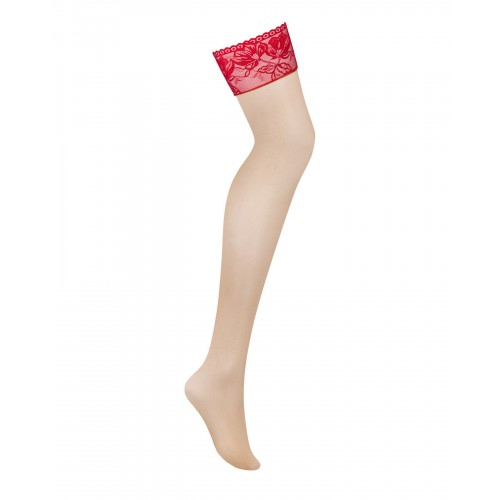 Панчохи під пояс із широким мереживом Obsessive Lacelove stockings XL/2XL в інтернет супермаркеті PbayMarket!