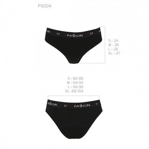 Трусики-сліпи з бавовни та еластаном Passion PS004 PANTIES black, size S в інтернет супермаркеті PbayMarket!