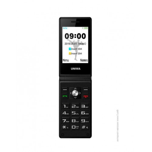 Розкладний телефон Uniwa X28 Black