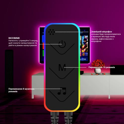Світлодіодні RGB панелі Inspire S005B 34LED Black Світлодіодні RGB панелі Inspire S005B 34LED Black