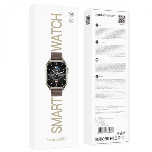 Смарт-годинник Hoco Y17 Smart sports watch call version Gold