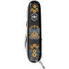 Складаний ніж Victorinox Huntsman Ukraine 91 мм 15 функцій Українські мотиви Чорний (1.3713.3_T1370u)