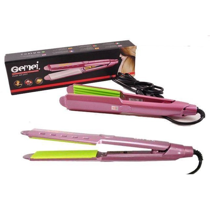 Праска, Випрямляч Для Волосся Geemy Gm 2957 Рожевий (351451)