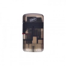 Запальничка газова 2 турбо Prof Double Jet Flame Transparent Чорна (40803728BL)
